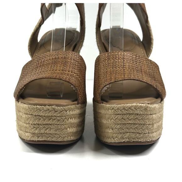 Sam Edelman Vada Espadrille Weave Brown Wedge Platform Sandals Women's 8M New - Picture 3 of 12